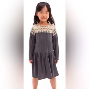 NWT - Rare Editions -‎ Drop Waist Rib Knit Dress
